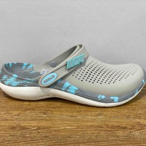 CROCS LITERIDE 360 CLOG gris et bleu ciel et blanc