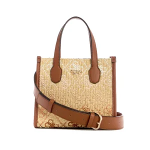 Mini sac fourre-tout en raphia Silvana Guess