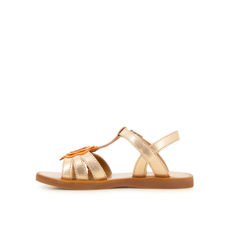 POM D’API PLAGETTE ALTO laminato cuivre SANDALES FILLE – Image 5