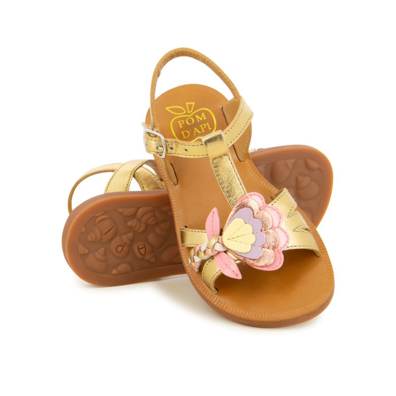POM D’API PLAGETTE ALTO DORE SANDALES FILLE