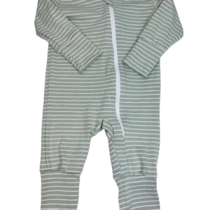 1 pièce évolutif rayé vert