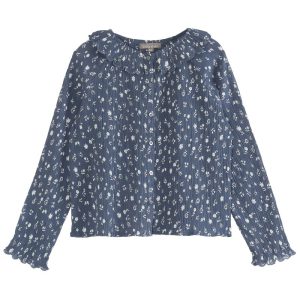 BLOUSE EMILE ET IDA fleuri bleu