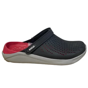 CROCS noir et rouge et gris