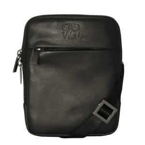 Sacoche Cadwell 100% Cuir - Noir