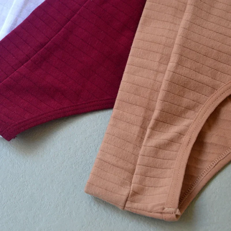 6 pièces Culottes Femmes G-String Sport Respirant Sous-Vêtement Taille Basse Fille Lingerie Couleur Unie Sexy G-String Féminin – Image 4