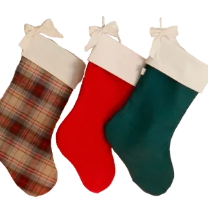 Bas de Noël avec boucle