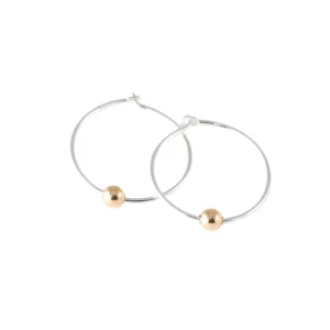 Boucles d'oreilles anneaux dormeuses 16mm – Argent – Petit