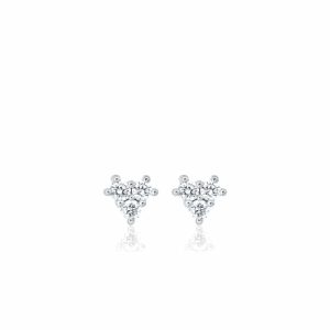 Boucles D'Oreilles trio de Diamants