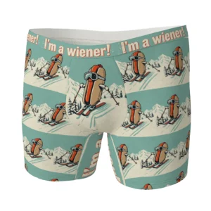 Boxers avec le motif « Je suis une saucisse ! »