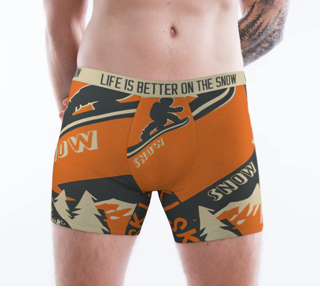 Boxers dans la vie c'est mieux sur la neige doux et stylé – Image 2