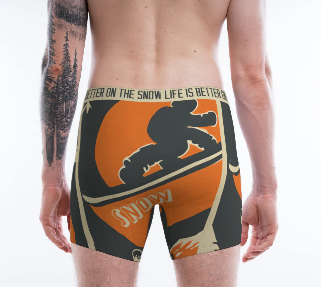 Boxers dans la vie c'est mieux sur la neige doux et stylé – Image 3