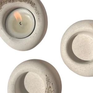 Ensemble de 3 chandeliers galets