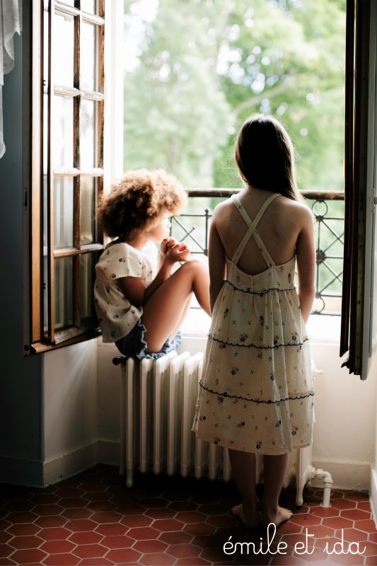 Emile et Ida Q040 Robe imprimé crépon – Image 4