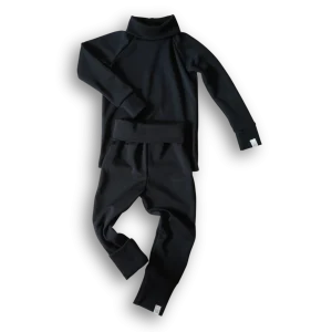 Ensemble thermique évolutif à col roulé - Noir
