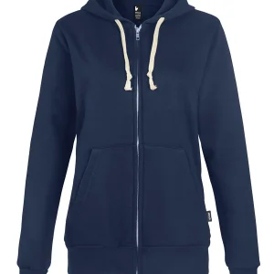 Le chandail à capuchon et fermeture éclair - Femme