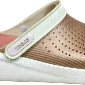 crocs saumon et blanc