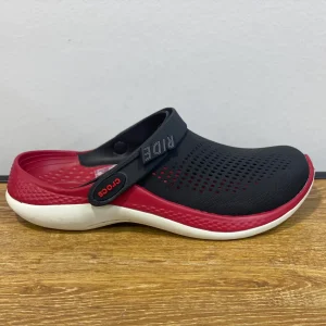 CROCS LITERIDE 360 CLOG noir et rouge et blanc