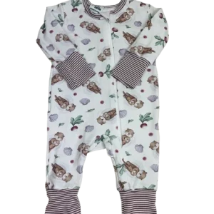 1 pièce évolutif à motifs de loutres et radis