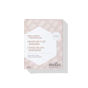 Savon artisanal exfoliant au miel - Grains de café + Romarin