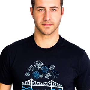 T-shirt pour homme - Pont Jacques-Quartier